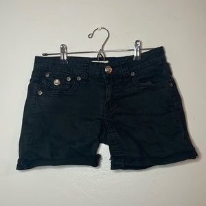 L.A. Idol Jean Shorts, Black Size 5